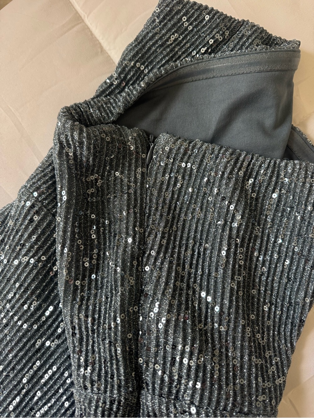 wild fable Strapless Sequin Wide-Leg Jumpsuit in Slate Blue - Picture 6 of 7